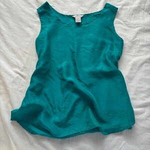 woman’s 100% silk tank top size Large